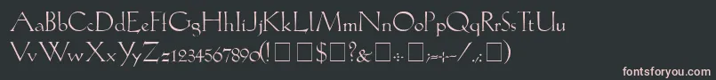 LilithLight Font – Pink Fonts on Black Background