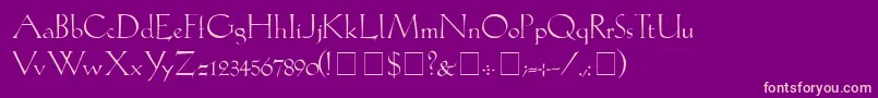 LilithLight Font – Pink Fonts on Purple Background