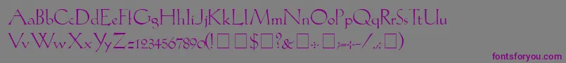 Шрифт LilithLight – фиолетовые шрифты на сером фоне