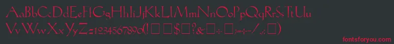 LilithLight Font – Red Fonts on Black Background