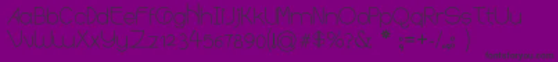 Yonna-Schriftart – Schwarze Schriften auf violettem Hintergrund