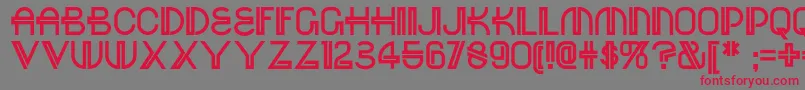 Redoctobernf Font – Red Fonts on Gray Background