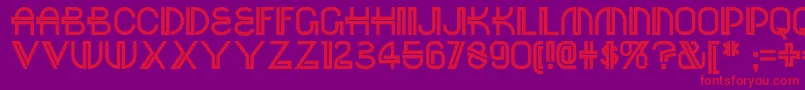 Redoctobernf Font – Red Fonts on Purple Background