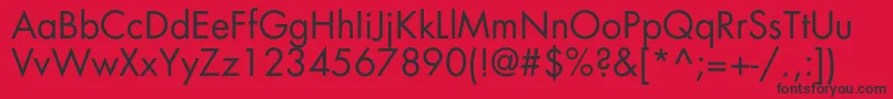 Agfatumc Font – Black Fonts on Red Background