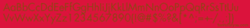 Agfatumc Font – Brown Fonts on Red Background
