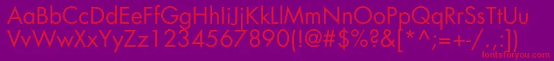 Agfatumc Font – Red Fonts on Purple Background