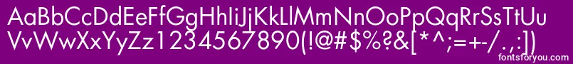 Agfatumc Font – White Fonts on Purple Background