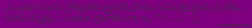 Tangoscriptssk Font – Black Fonts on Purple Background