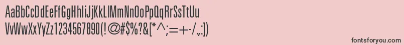 フォントNovaLightUltraSsiLightUltraCondensed – ピンクの背景に黒い文字