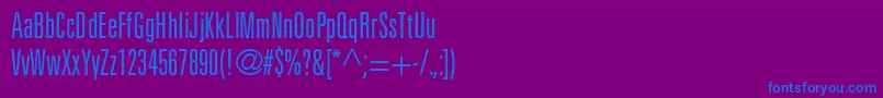 fuente NovaLightUltraSsiLightUltraCondensed – Fuentes Azules Sobre Fondo Morado