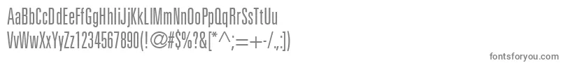 フォントNovaLightUltraSsiLightUltraCondensed – 白い背景に灰色の文字