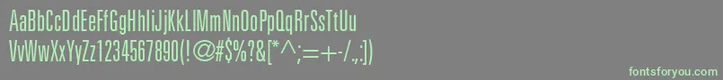 NovaLightUltraSsiLightUltraCondensed-fontti – vihreät fontit harmaalla taustalla