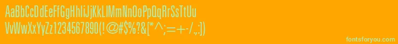 Lisätietoja NovaLightUltraSsiLightUltraCondensed-fontista NovaLightUltraSsiLightUltraCondensed-fontti – vihreät fontit oranssilla taustalla