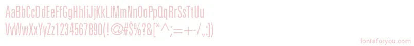 NovaLightUltraSsiLightUltraCondensed Font – Pink Fonts on White Background