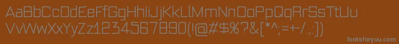Шрифт ModernSquared2 – серые шрифты на коричневом фоне