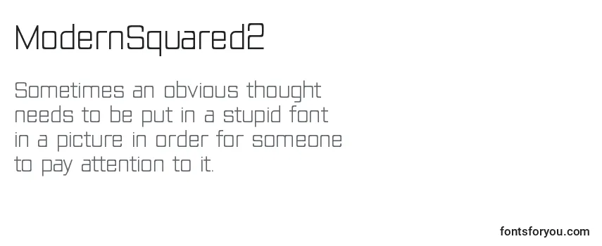 ModernSquared2 Font