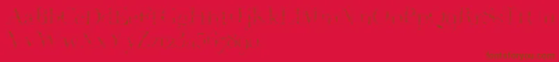 Snake-fontti – ruskeat fontit punaisella taustalla