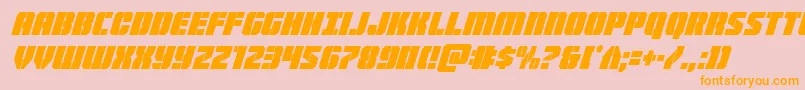 fuente Warpthrustercondital – Fuentes Naranjas Sobre Fondo Rosa