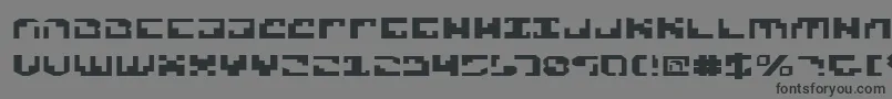 フォントXenov2e – 黒い文字の灰色の背景
