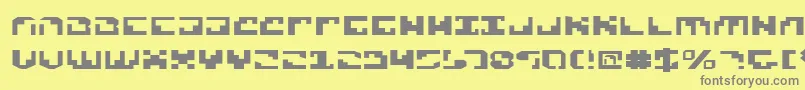 Xenov2e Font – Gray Fonts on Yellow Background