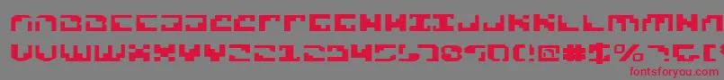 Xenov2e Font – Red Fonts on Gray Background
