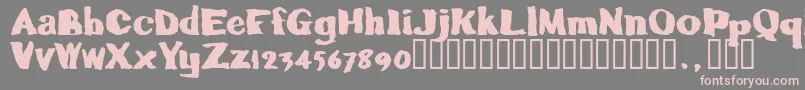 Caljoetrial Font – Pink Fonts on Gray Background