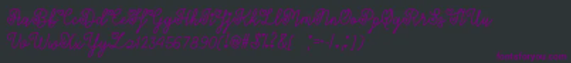 LoversInFebruaryOtf Font – Purple Fonts on Black Background