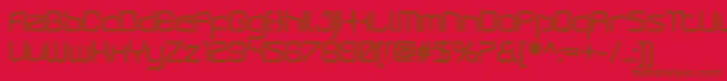 ArcticpatrolBlack Font – Brown Fonts on Red Background