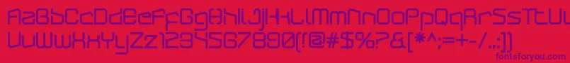 ArcticpatrolBlack Font – Purple Fonts on Red Background