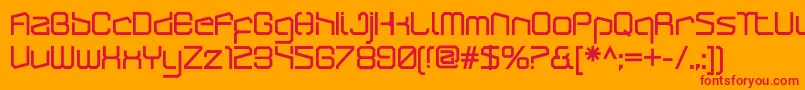 ArcticpatrolBlack Font – Red Fonts on Orange Background