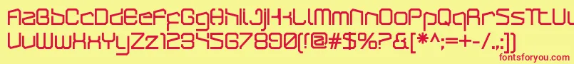 ArcticpatrolBlack Font – Red Fonts on Yellow Background