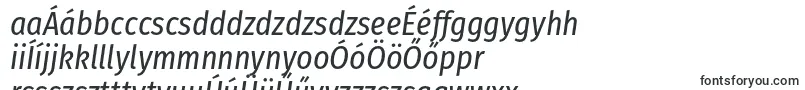 Шрифт FirasanscondensedItalic – венгерские шрифты
