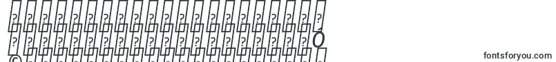 フォントFirasanscondensedItalic – バシキール文字
