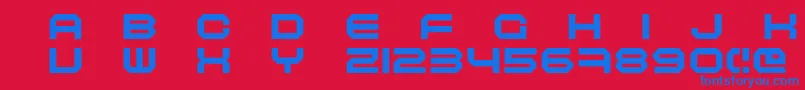 Подробнее о шрифте Maschinen Шрифт Maschinen – синие шрифты на красном фоне