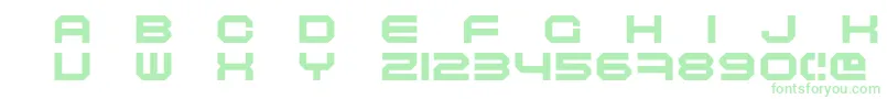 Więcej informacji o czcionce Maschinen Czcionka Maschinen – zielone czcionki