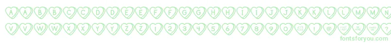 SweetHeartsOt-Schriftart – Grüne Schriften