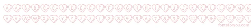 SweetHeartsOt Font – Pink Fonts on White Background