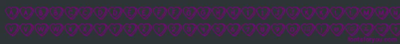 SweetHeartsOt Font – Purple Fonts on Black Background