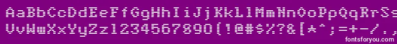 AngerIsAGift Font – White Fonts on Purple Background