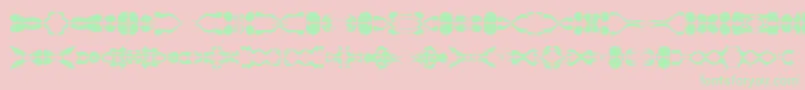 Lamorte11 Font – Green Fonts on Pink Background