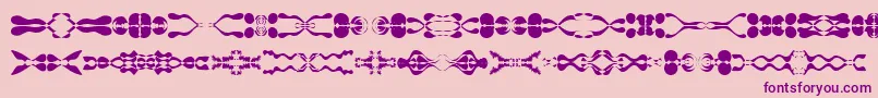Шрифт Lamorte11 – фиолетовые шрифты на розовом фоне