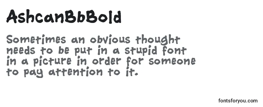 Review of the AshcanBbBold Font