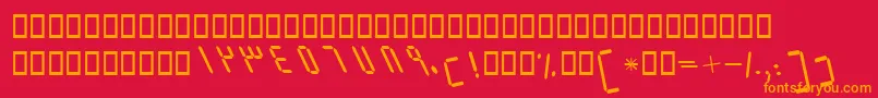 fuente BElmItalic – Fuentes Naranjas Sobre Fondo Rojo