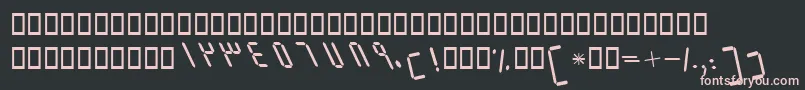 BElmItalic Font – Pink Fonts on Black Background
