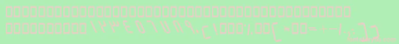 BElmItalic Font – Pink Fonts on Green Background