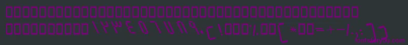 BElmItalic Font – Purple Fonts on Black Background