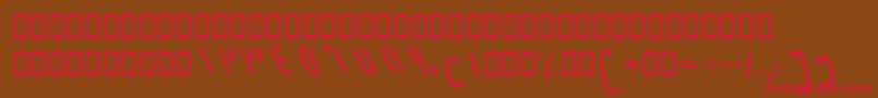 BElmItalic Font – Red Fonts on Brown Background