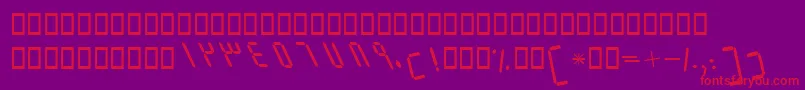 fuente BElmItalic – Fuentes Rojas Sobre Fondo Morado