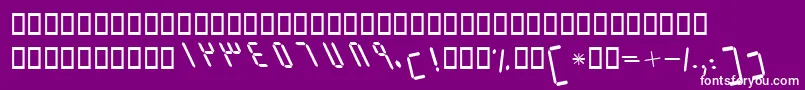 BElmItalic Font – White Fonts on Purple Background