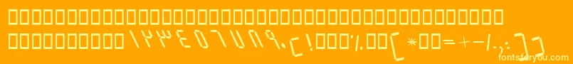 fuente BElmItalic – Fuentes Amarillas Sobre Fondo Naranja